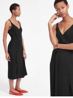 Everlane | Dresses | Everlane The Cotton Collarless Belted Shirtdress |  Poshmark